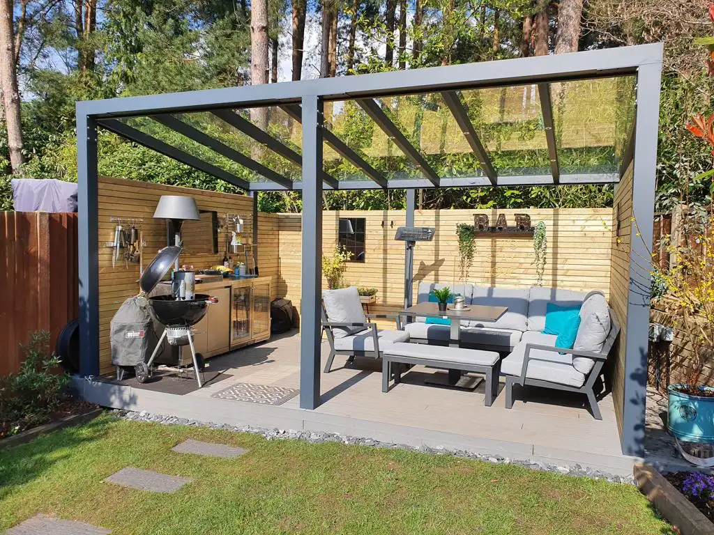 Camberley Glass Roof Pergola