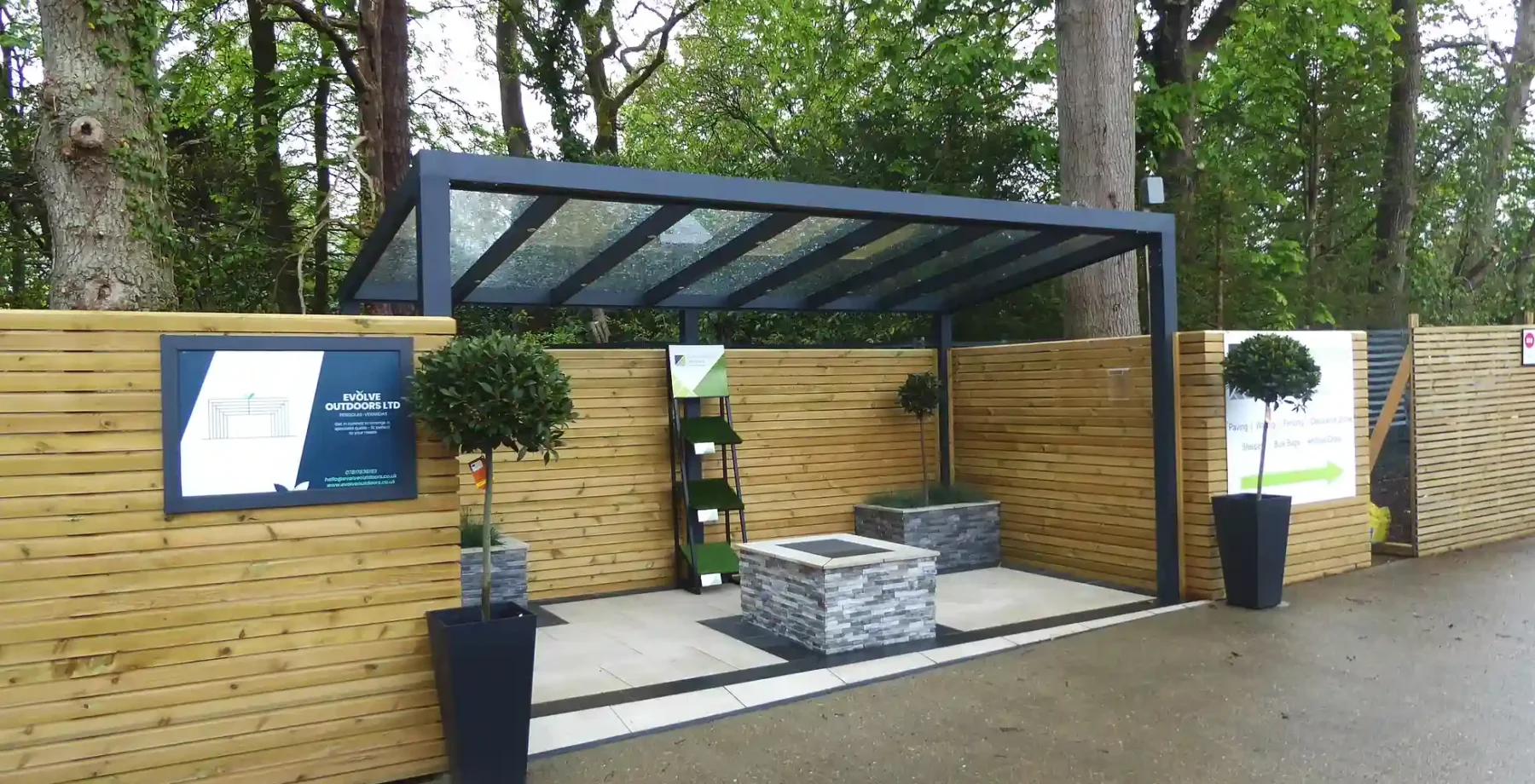 Sunningdale Glass Roof Pergola