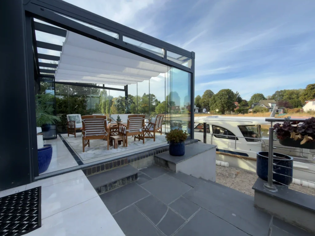 Orangeline veranda with shade sail