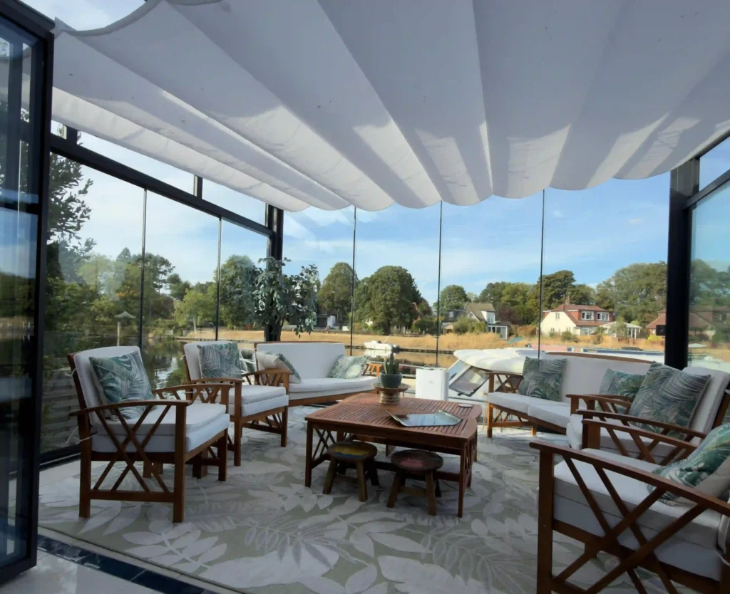Orangeline veranda with shade sail