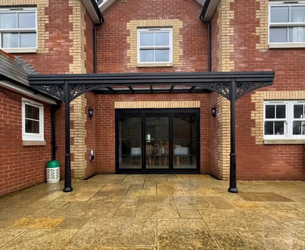 Victorian veranda on patio