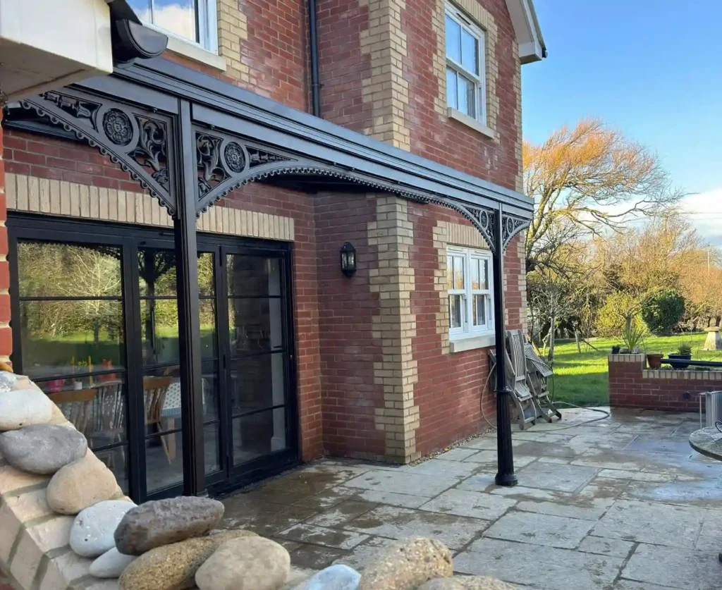 Victorian veranda on patio