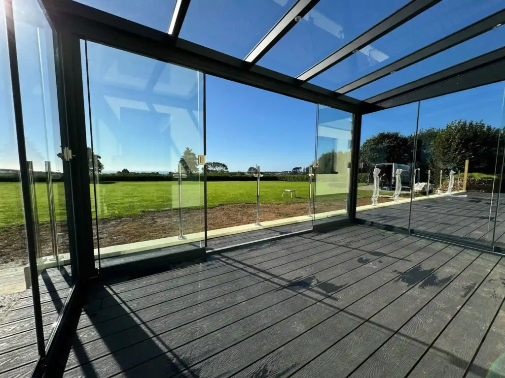 Topline veranda installed on deck