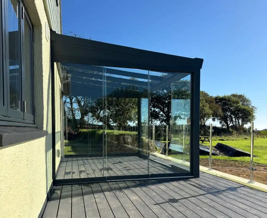 Topline veranda installed on deck